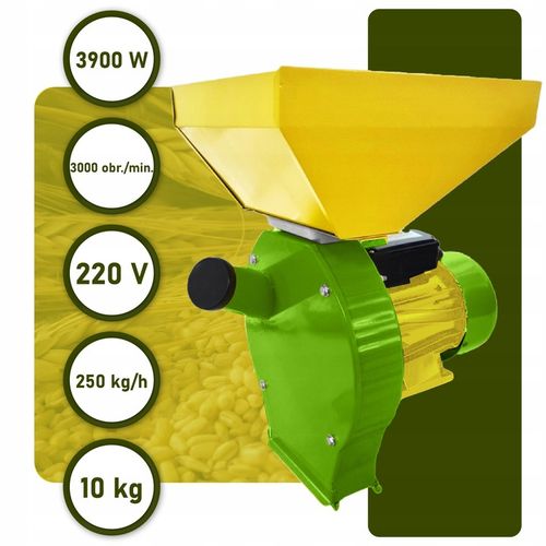 MŁYN DO ZBOŻA / KRUSZARKA 3.9 kW – 4 SITA – DUŻY ZASOBNIK na Arena.pl