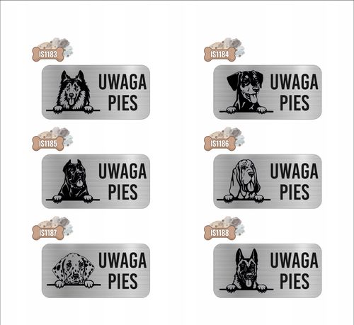 GRAWER Tabliczka nierdzewna 20x10 cm UWAGA PIES Chow chow na Arena.pl