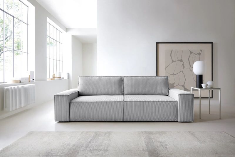 Sofa Molde sztruks szary Poso 55 zdjęcie 2