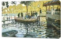 Obraz 90x60cm La Grenouillère, Monet Vintage do Salonu