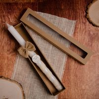 Świeca do Chrztu Świętego boho z personalizacją SC-11B