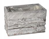 DONICZKA OSŁONKA DREWNIANA KORYTKO KORA SZARA