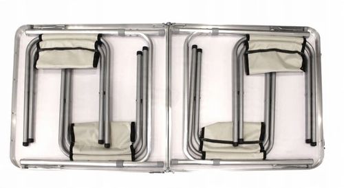 SOLIDNY ZESTAW TURYSTYCZNY KRZESŁA STOLIK CAMPING na Arena.pl