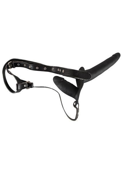 double strap on black silicone zdjęcie 2