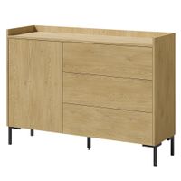 Komoda z szufladami Liam 1D3S 125 Dąb Cremona