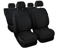 Uniwersalne skórzane pokrowce MODERN MP-1 CZARNE do OPEL CORSA A B C D E