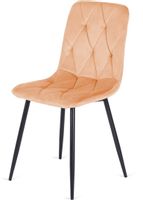 Krzesło tapicerowane BORGO VELVET MUSTARD