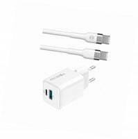 Szybka ładowarka GaN 20W 2 wejścia długim z kablem 2m do Oppo A53 5G