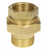 Śrubunek mosiężny 1 " cal prosty z oringiem uszczelką mocny złączka prosta