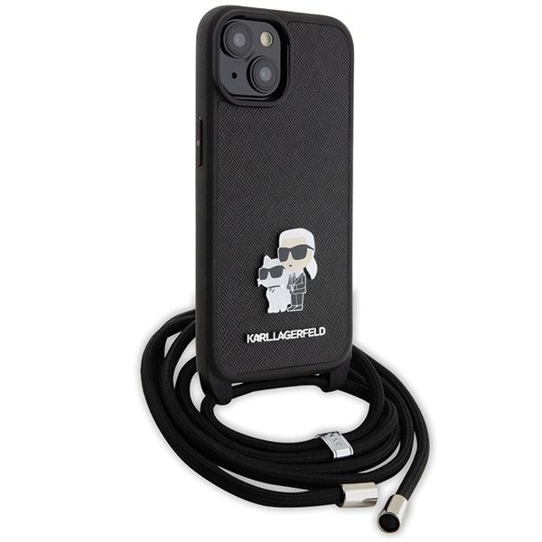 Etui Karl Lagerfeld do iPhone 15, iPhone 14, iPhone 13, Czarny zdjęcie 3
