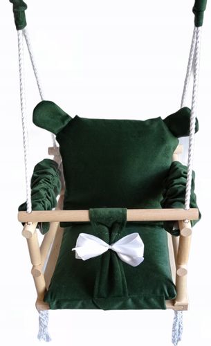 HUŚTAWKA 3w1 DLA DZIECI KRÓLICZEK kolor ZIELONY na Arena.pl