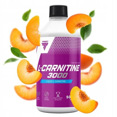 trec l carnitine 3000 TREC Nutrition L-Carnitine 3000 Gel – Sweet Cherry Flavour – 500ml – 3000mg  L-Carnitine per Serving – Energy, Fat Metabolism & Performance Support – main image 1