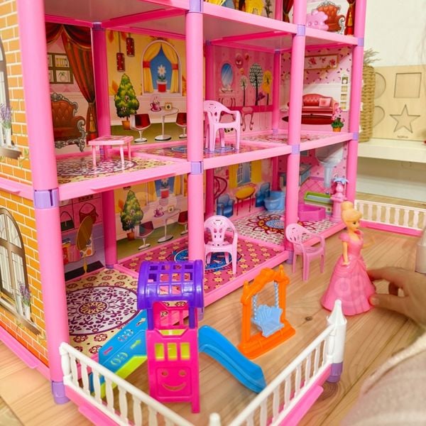 WOOPIE Mega Willa Domek dla Lalek LOVELY HOUSE 194 el. zdjęcie 3