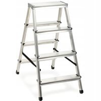 DRABINA ALUMINIOWA SKŁADANA 4 STOPNIOWA DOMOWA 125kg PRODUKT POLSKI