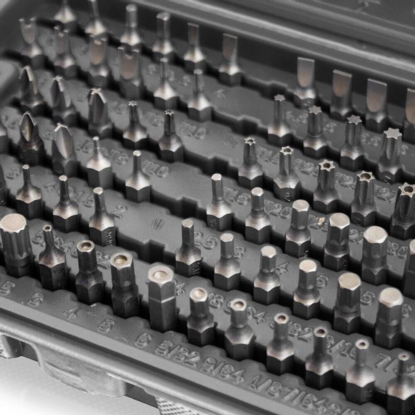 13376 Zestaw bitów w niebieskiej walizce 100 sztuk TORX BITUXX zdjęcie 3