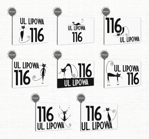 Tabliczka Tablica ADRESOWA antracyt DIBOND 20x15 numer domu ul. dużo wzorów na Arena.pl