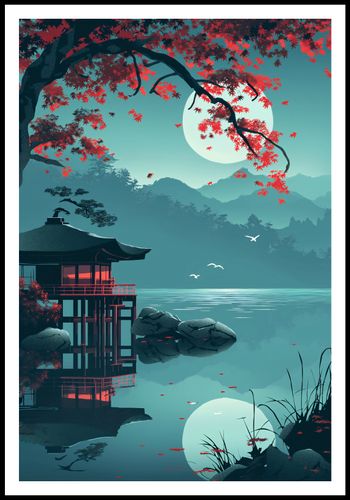 Plakat 67,5x100cm Japoński Pawilon na Arena.pl