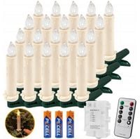 Koopower Lampki choinkowe świeczki na baterie z pilotem