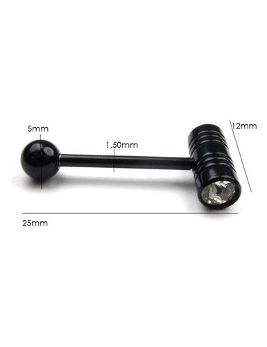 Męski piercing kolczyk do języka Estilo Sabroso Es01307 na Arena.pl