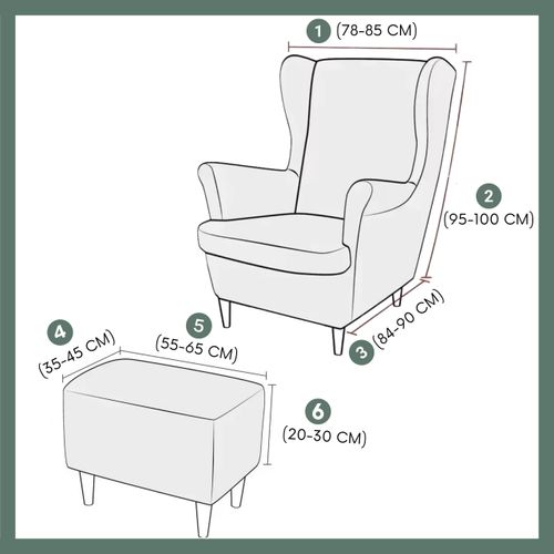 POKROWIEC NA FOTEL USZAK PODNÓŻEK PUF ELASTYCZNY ŻAKRAD JODEŁKA OEKO TEX CIEMNY SZARY na Arena.pl