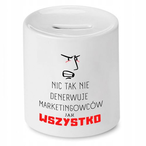 Dla Marketingowca Skarbonka Marketing Prezent Z Nadrukiem Ze Zdjęciem na Arena.pl