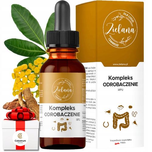 Oryginalny KOMPLEX ZIOŁOWY "ODROBACZENIE" 50ml ZIELANA piołun orzech MPU na Arena.pl