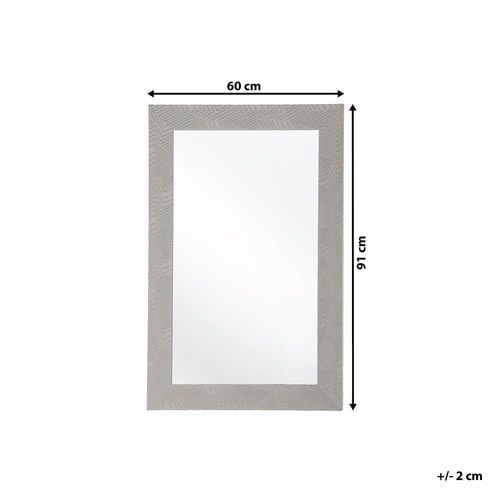 Lustro Ścienne 60 X 91 Cm Szare Nevez na Arena.pl