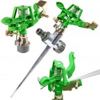 ZRASZACZ PULSACYJNY OGRODOWY METALOWY OBROTOWY DO TRAWY 360° OCYNK MIEDŹ