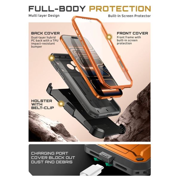 supcase unicorn beetle pro iphone 17 pro max coral zdjęcie 6