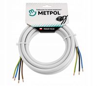PRZEWÓD ELEKTRYCZNY OKRĄGŁY 5 x 2,5M KABEL ZASILAJĄCY METPOL