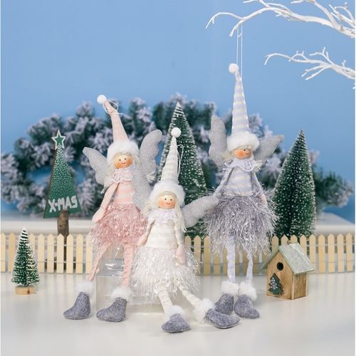 Anioł Świąteczny Boże Narodzenie Siedzący 38 Cm Z Pluszu Asn03Sz na Arena.pl