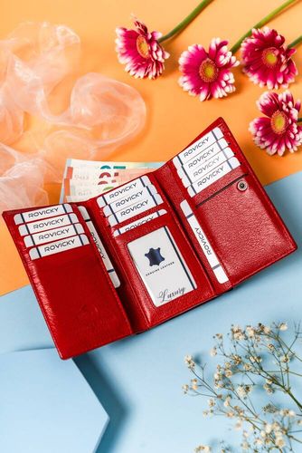 pojemny, poziomy portfel damski ze skóry naturalnej - lorenti na Arena.pl