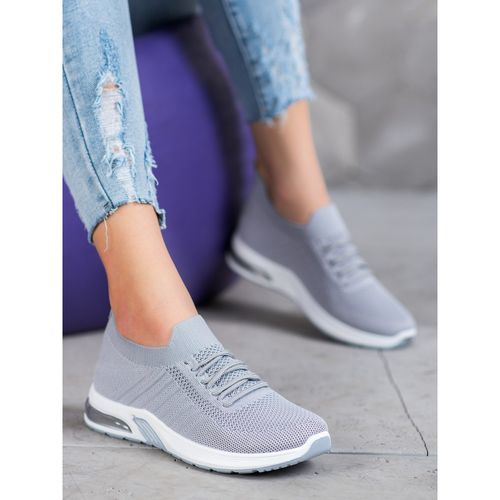 Szare Tekstylne Buty Na Platformie r.36 na Arena.pl
