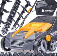 AERATOR ELEKTRYCZNY Z KOSZEM WERTYKULATOR DO GLEBY TRAWY OGRODU 3W1 KOSZ