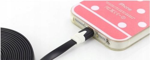 Kabel USB Płaski do iPhone 5 6 S iOS9 3m z PL na Arena.pl