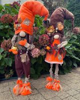 Skrzat Gnom Krasnal Para dekoracja domu ozdoba jesienna jesień