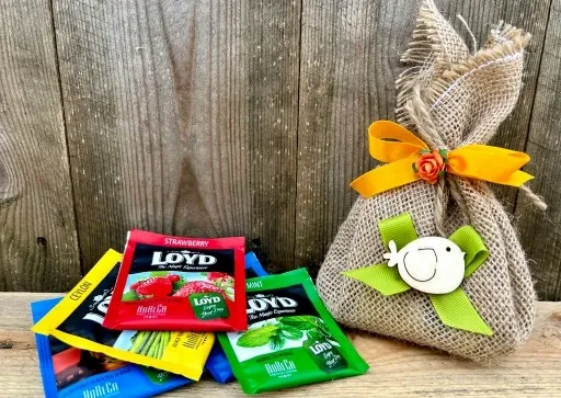 Fajny Prezent na Wielkanoc Zestaw Kosz BOX Prezentowy Czekolada Herbata zdjęcie 5