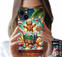 ETUI DO IPHONE 13 - PIERNIK PIERNIKI ŚWIĄTECZNE WZORY +SZKŁO