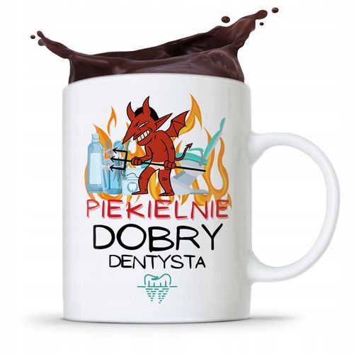 Kubek Prezent Dla Dentysty Piekielnie Dobry Z Nadrukiem Ze Zdjęciem na Arena.pl