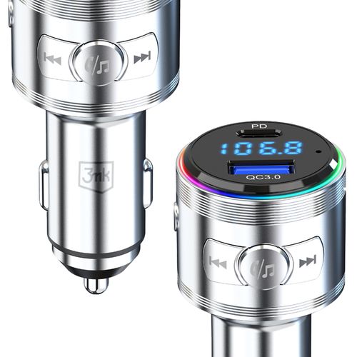 accessories - 3mk hyper car power transmitter 48w qc pd pps usb 1c1a silver na Arena.pl
