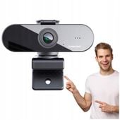 KAMERA INTERNETOWA QUAD-HD 2K Z WBUDOWANYM MIKROFONEM + OSŁONA SUPER JAKOŚĆ