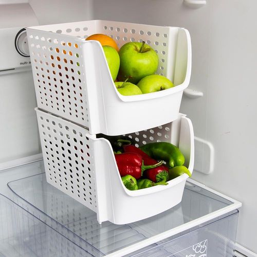 Pojemnik na warzywa i owoce biały 29x21x16 cm na Arena.pl
