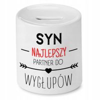 Skarbonka Dla Syna Najlepszy Partner Do Wygłupów Z Nadrukiem Ze Zdjęciem