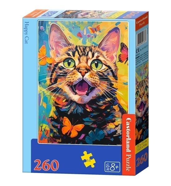 PUZZLE 260 EL. HAPPY CAT zdjęcie 1
