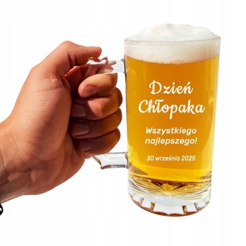 SZKLANY KUFEL Z GRAWEREM 500ml PREZENT NA DZIEŃ CHŁOPAKA dla kolegi z na Arena.pl