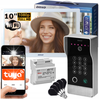 Wideodomofon WIFI FULL HD 10 Szyfrator Kod Breloki Odcisk Palca Aplikacja