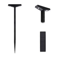 lampa solarna 2 led do ogrodu wbijana dekoracja ogrodowa czujnik zmierzchu