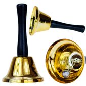 DZWONEK MIKOŁAJA METALOWY ZŁOTY KOSTIUM STRÓJ PRZEBRANIE ŚWIĘTEGO MIKOŁAJA