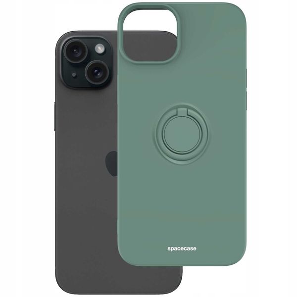 Spacecase Silicone Ring Iphone 15 Plus Dark Green zdjęcie 2