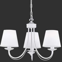 Żyrandol nad łóżko Cortez 110600331 biała lampa wisząca klasyczna